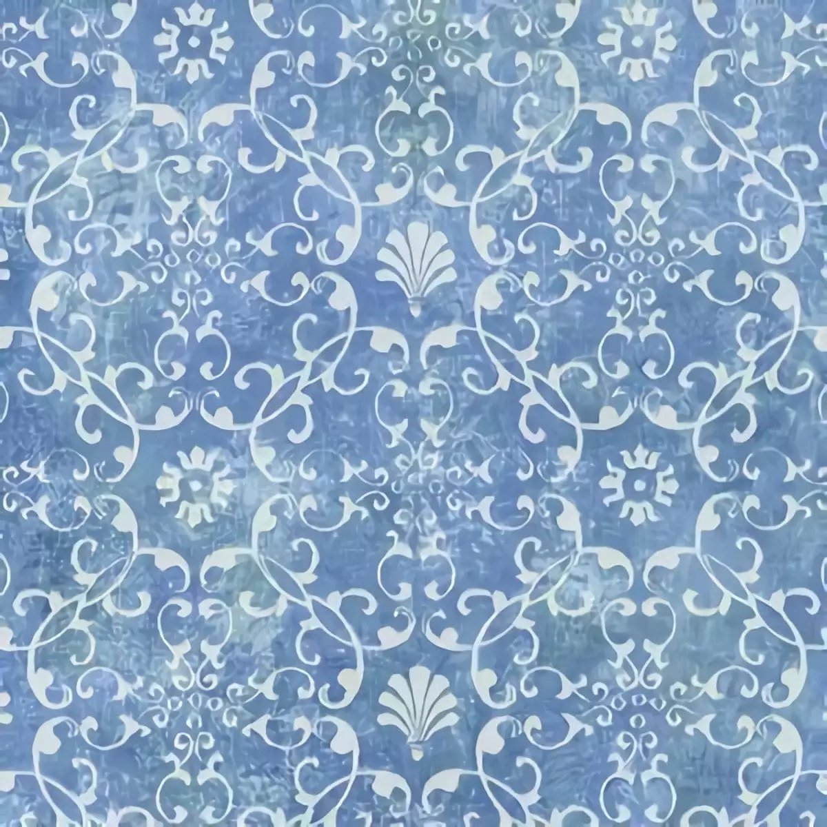 Easy-Walls Blauw Wit Behang - Mediterraan Tegelpatroon - Voorgelijmd Vinylbehang - 52 cm x 10,06 m