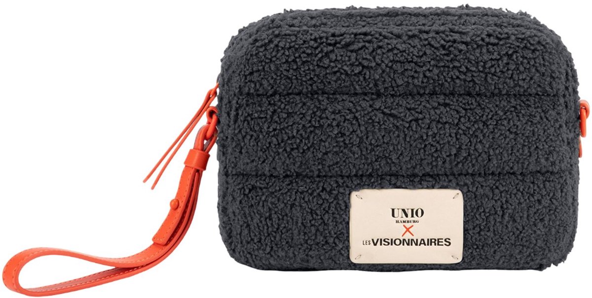 Unio Hamburg x Les Visionnaires schoudertas accessoiretas Teddy Unio Paris Anthrazith antraciet