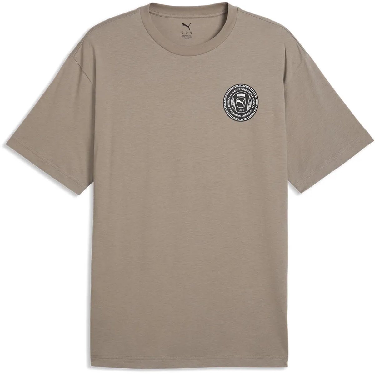 Puma Graphics Relaxed Badge T-shirt Met Korte Mouwen L Man Grijs