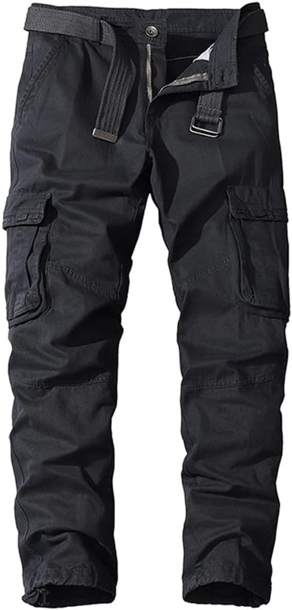 Cargobroek voor heren, outdoorbroek voor heren, cargobroek, militaire broek, cargobroek, legerbroek, katoenen werkbroek voor mannen, jachtbroek met veel zakken, rangerbroek