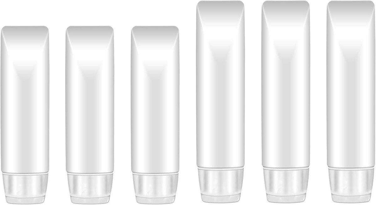 Knijpflessen, lege navulbare reisfles, lekbestendige plastic reisfles voor vloeistoffen, shampoo, lotion, knijpflessen set (30 ml en 50 ml)