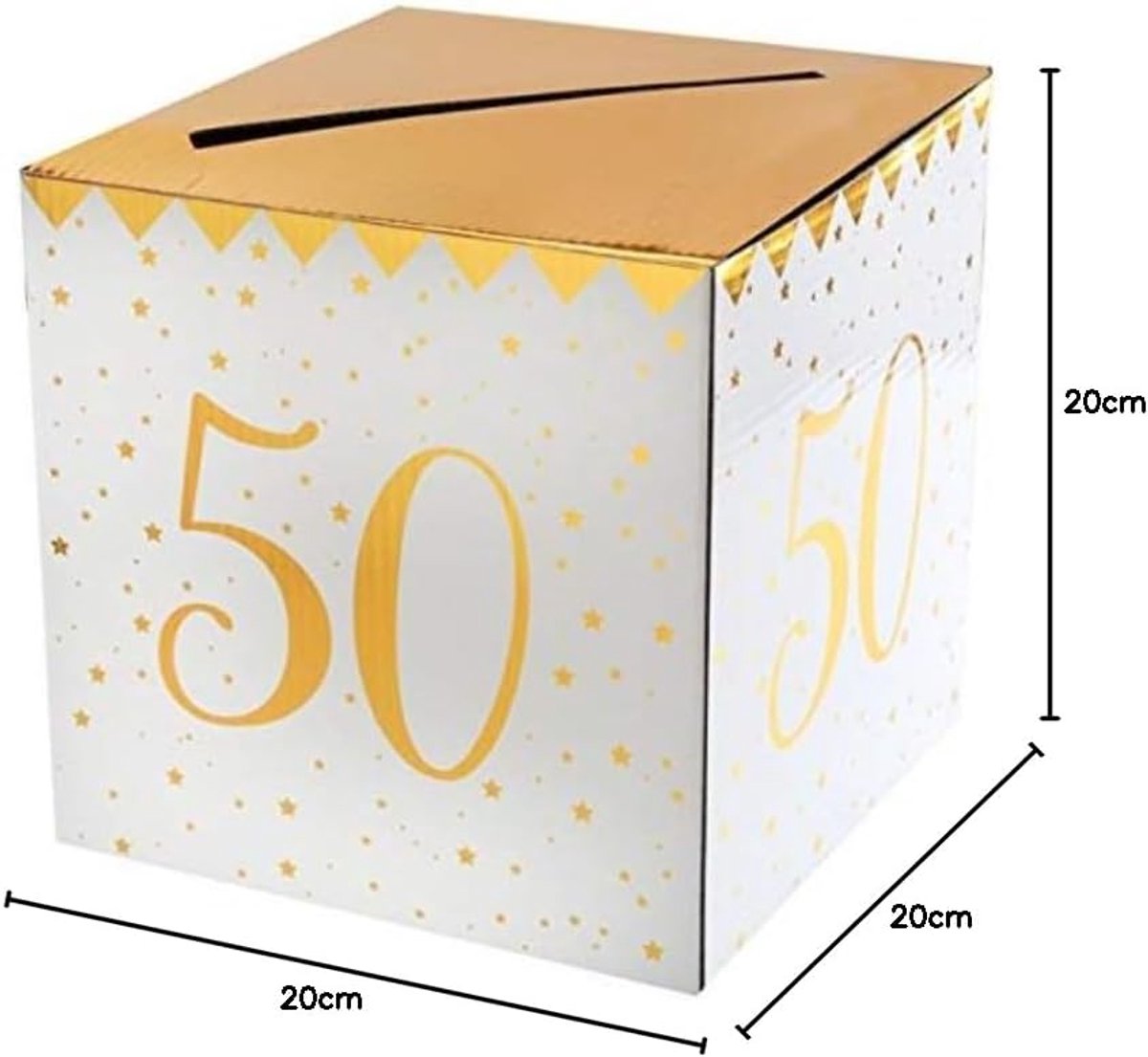 6186-50 spaarpot voor leeftijd, metaal, 50 jaar
