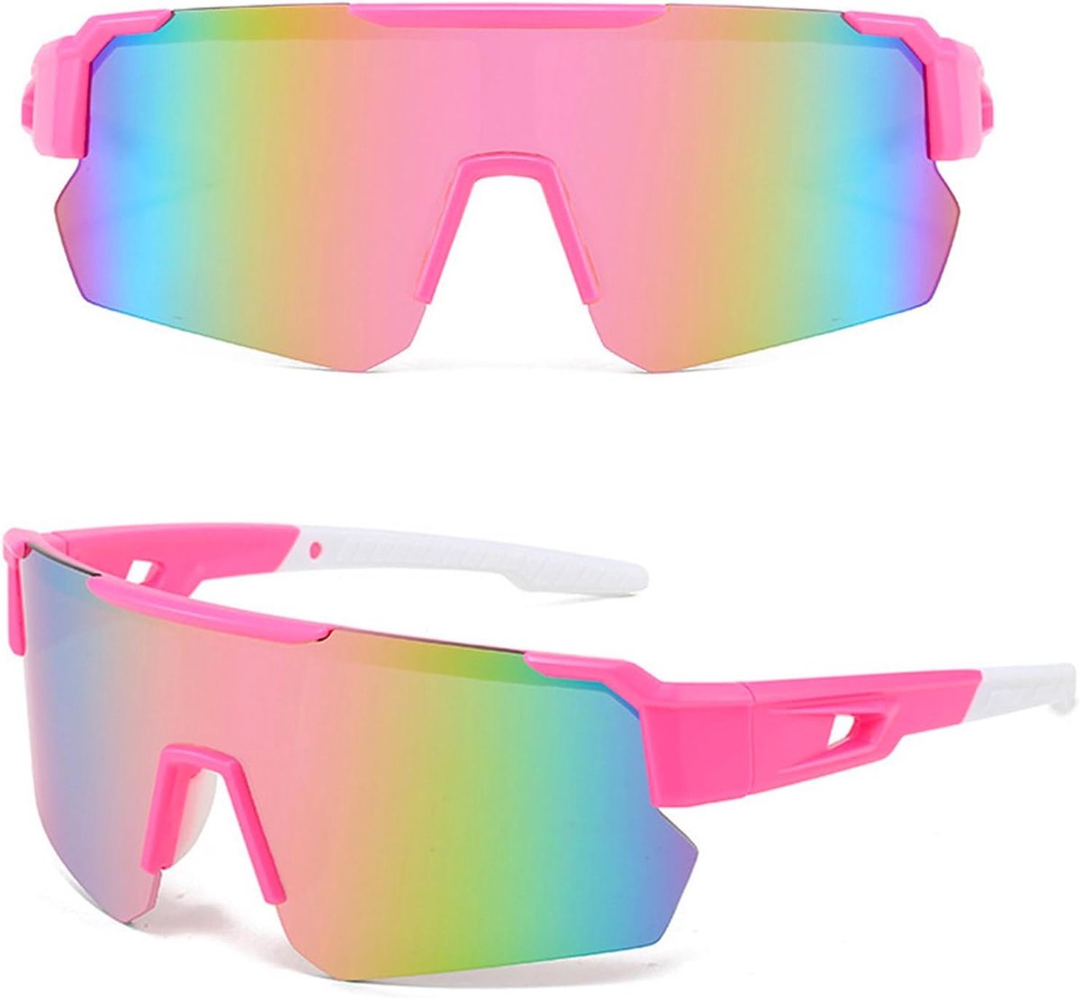 Sportzonnebril voor dames en heren, gepolariseerde zonnebril voor outdooractiviteiten, MTB, racefiets, fietsen, skiën, zonnebril met UV400