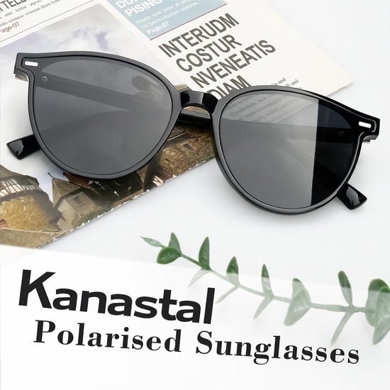 Gepolariseerd Zonnebril Dames Rond Cat-eye Zwart - TR90 Montuur,UV400,Tac,Groot,Autorijden,Reizen,Dagelijks Gebruik,Mode,Retro,Vintage,Elegant,Geïntegreerde Neuspads — afbeelding 5