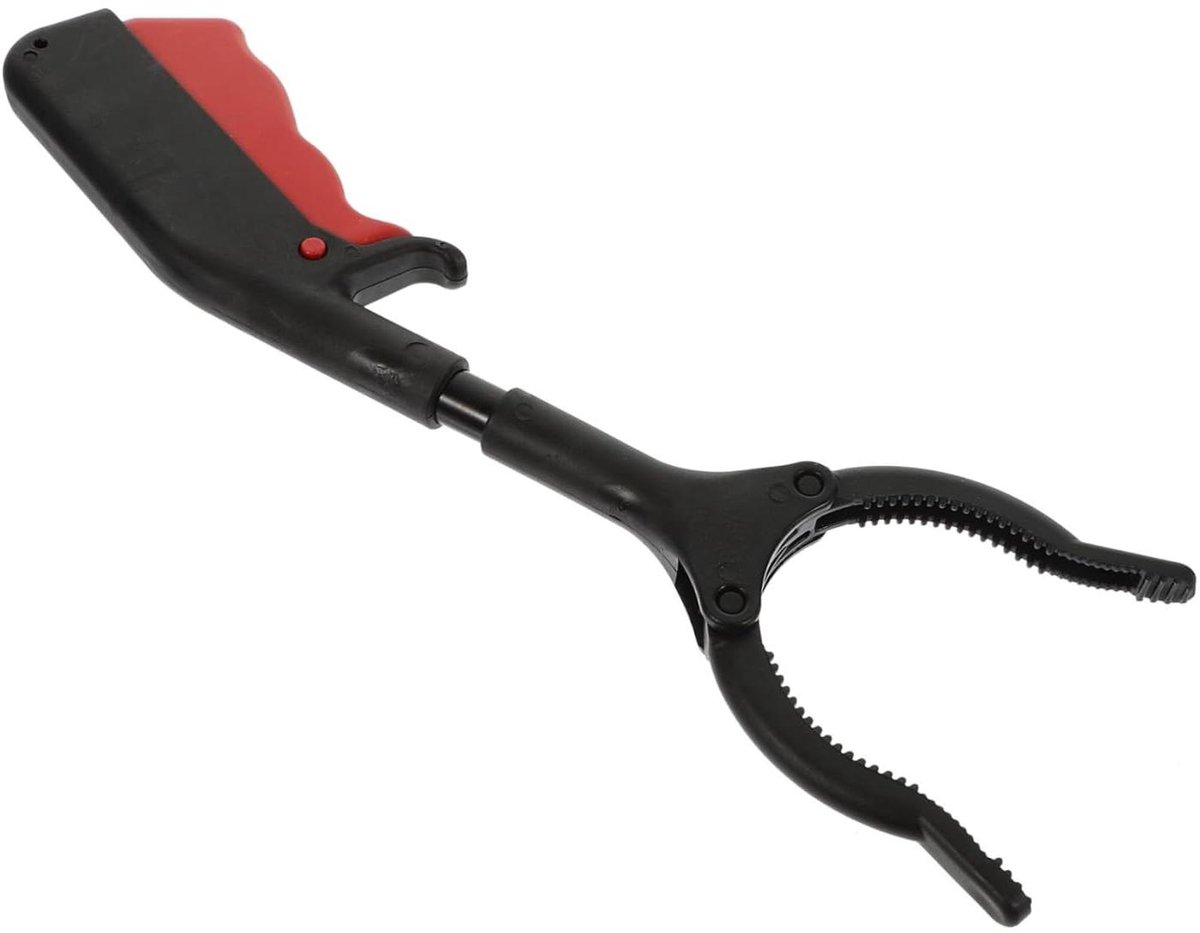 Afval Grijper - Prullenbak Tool - Afval Opruimen - Lichtgewicht Ontwerp - 28.5 cm - Zwart