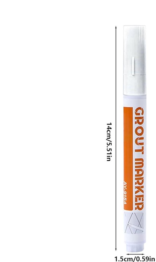 Voegenpen - Voegstift Voegmarker - Tegels Opfrissen - Sneldrogend - 1 stuk - Wit van Voegenpen — afbeelding 5