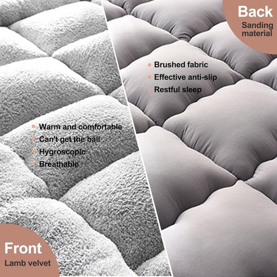 Vouwmatras - Vloermatras Futon - Kamperen Slapen - Traditioneel Japans Ontwerp - 90x190cm - Bruin — afbeelding 5