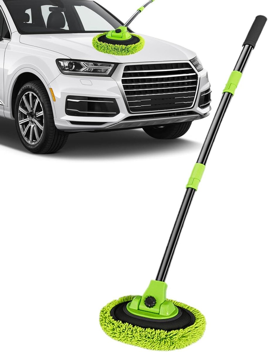 Autowasborstel met handvat - Uitschuifbare wasborstel - Voertuigen Reinigen - Chenille microvezel - 102 cm - Niet gespecificeerd