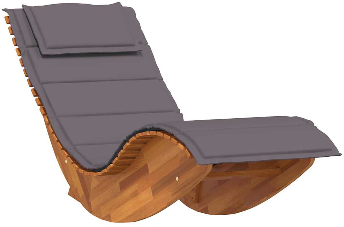 Ligbed - Tuin - Zonnebed - Ligstoel - Loungebed - Weerbestendig - Verstelbaar - Buiten - Opklapbaar - Naturel + Donkergrijs