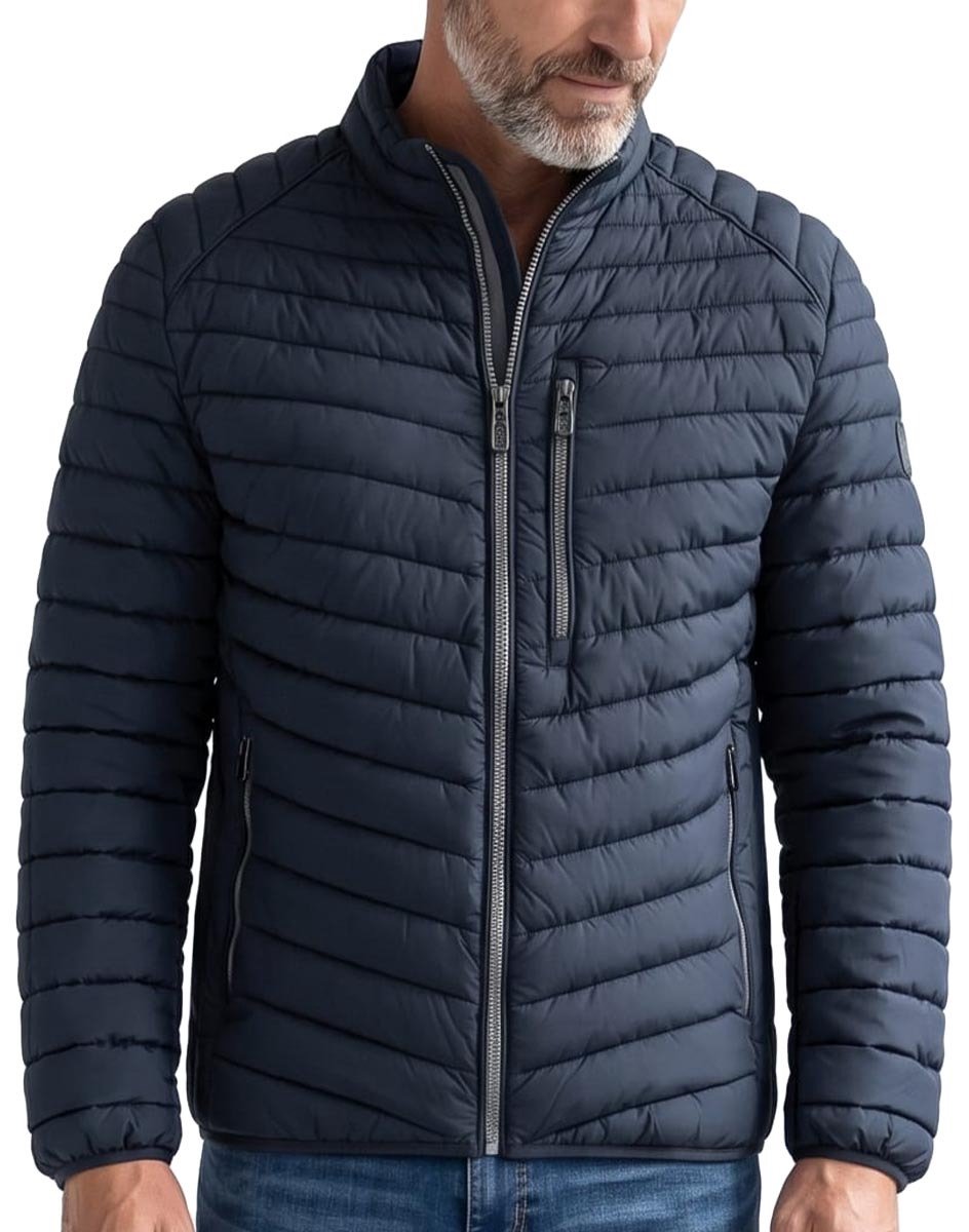CASA MODA comfort fit tussenjas - blauw - wit