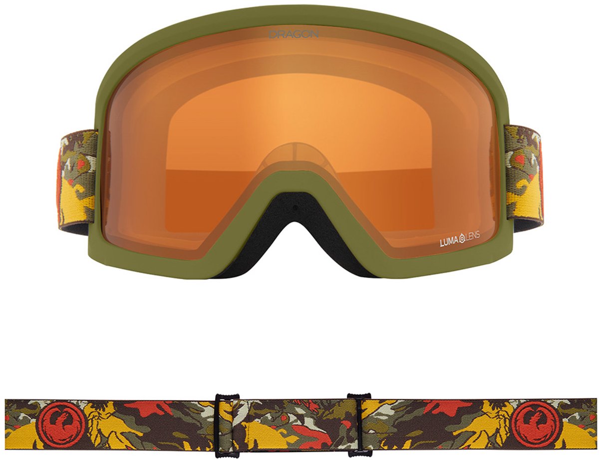 Dragon Alliance DX3 L OTG Skibril - Leafy Camo/Amber