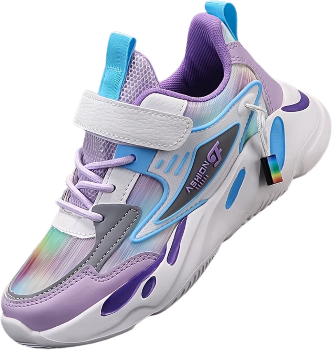 Currero Schoenen Meisjes Sneakers Comfortabel Wandelschoenen Casual Kinder Schoenen Lavendel 34 Blauw