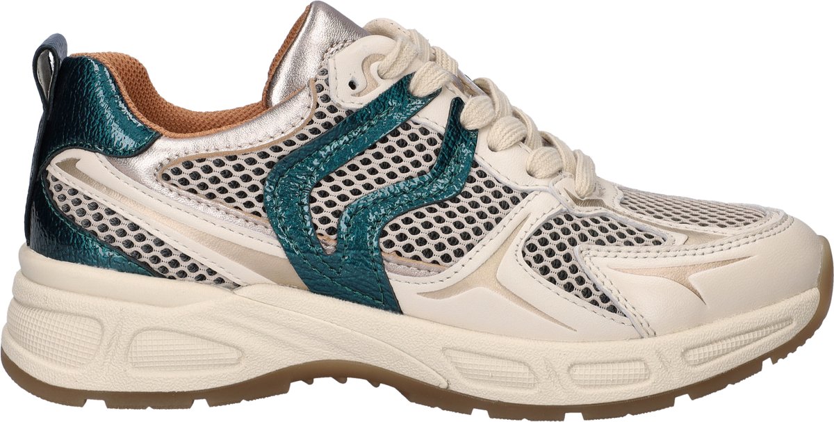 Gabor dames sneaker - Wit Groen - Maat 38