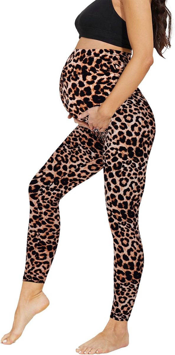 Zwangerschapslegging voor dames, hoge taille, ondoorzichtig, zwangerschapsbroek, vrijetijdsbroek, elastisch, zwangerschapsmode voor zwangere vrouwen, lang | Ondoorzichtige zwangerschapsbroek, zwangerschapsbroek voor yoga, sport, dagelijks gebruik