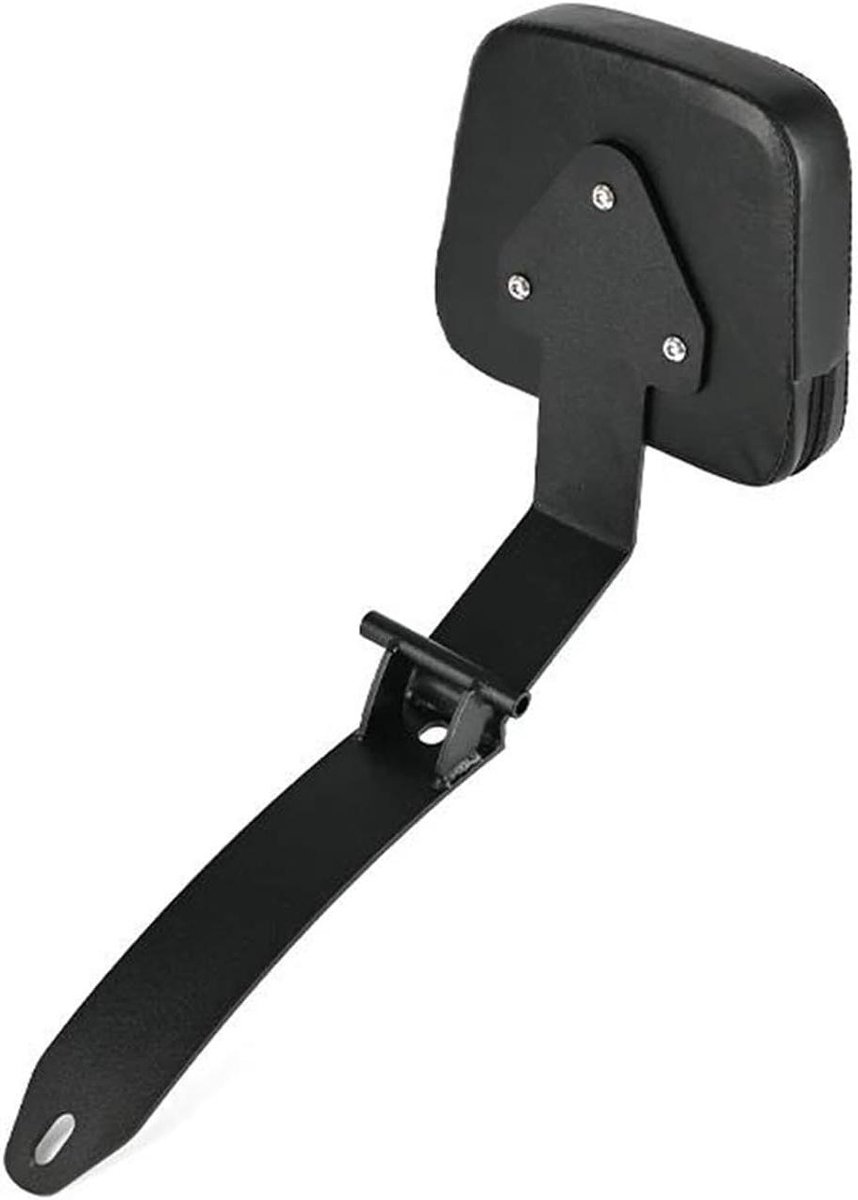 Motorfiets Rugleuning - Passagierssteun Sissy Bar - Comfortabel Rijden - Waterdicht PU Leer - 2 kg - Zwart