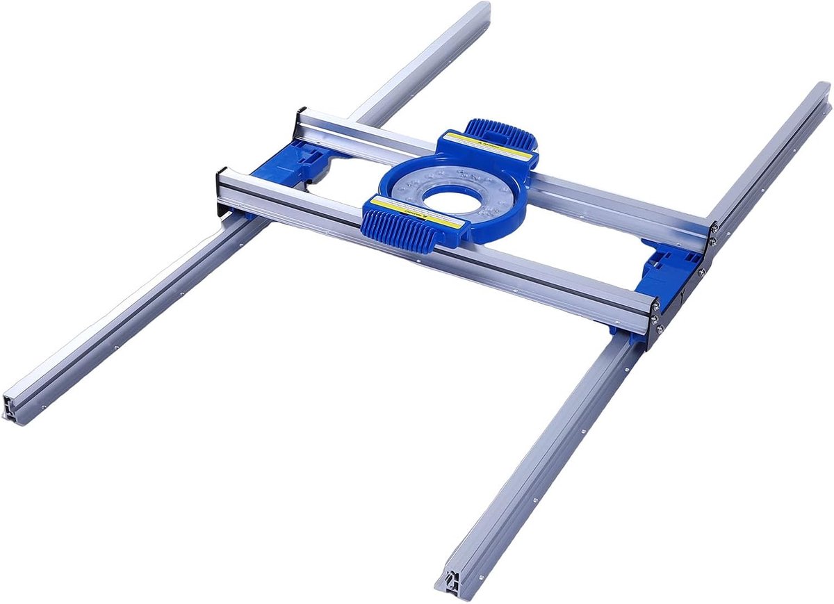 Router Sled, Aluminiumlegering Plaat Afvlakgerei met Precisie Rail en Lage Wrijvings Glijbaan, voor Houten Bord Eindvlakplaat Hars Projecten