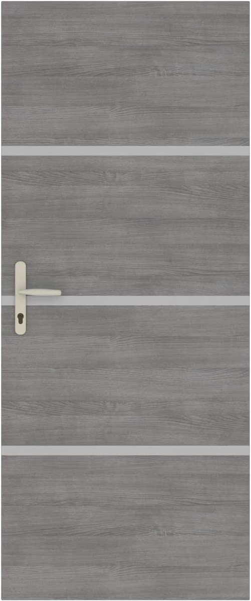 Renovatieset voor binnendeur, agaat grijs, 890512, 4 vellen fineer 85 x 50 cm en 3 profielen 85 x 2 cm