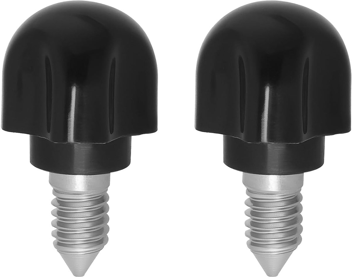 Store 2Stuks Mixer Duimschroef Vervangende Schroef Staande Mixer Roestvrijstaal Bevestigingsschroeven 4162142 Compatibel met Kitchen Aid 7,5x13x37mm