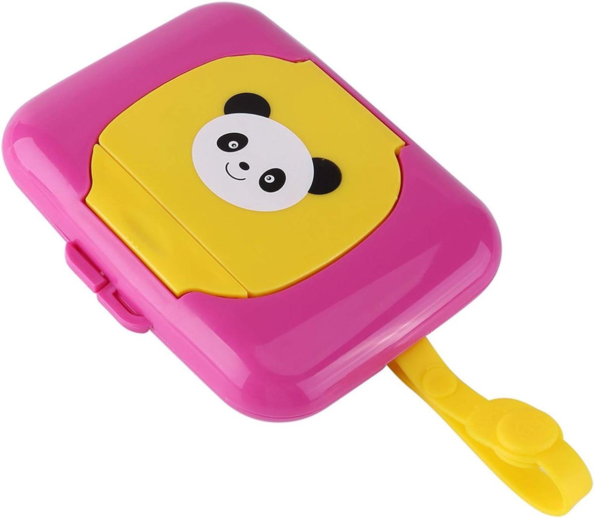 Natte Doekjes Houder - Doekjes Dispenser - Babyverzorging Onderweg - Draagbare Siliconen Riem - 18 x 13 x 4 cm