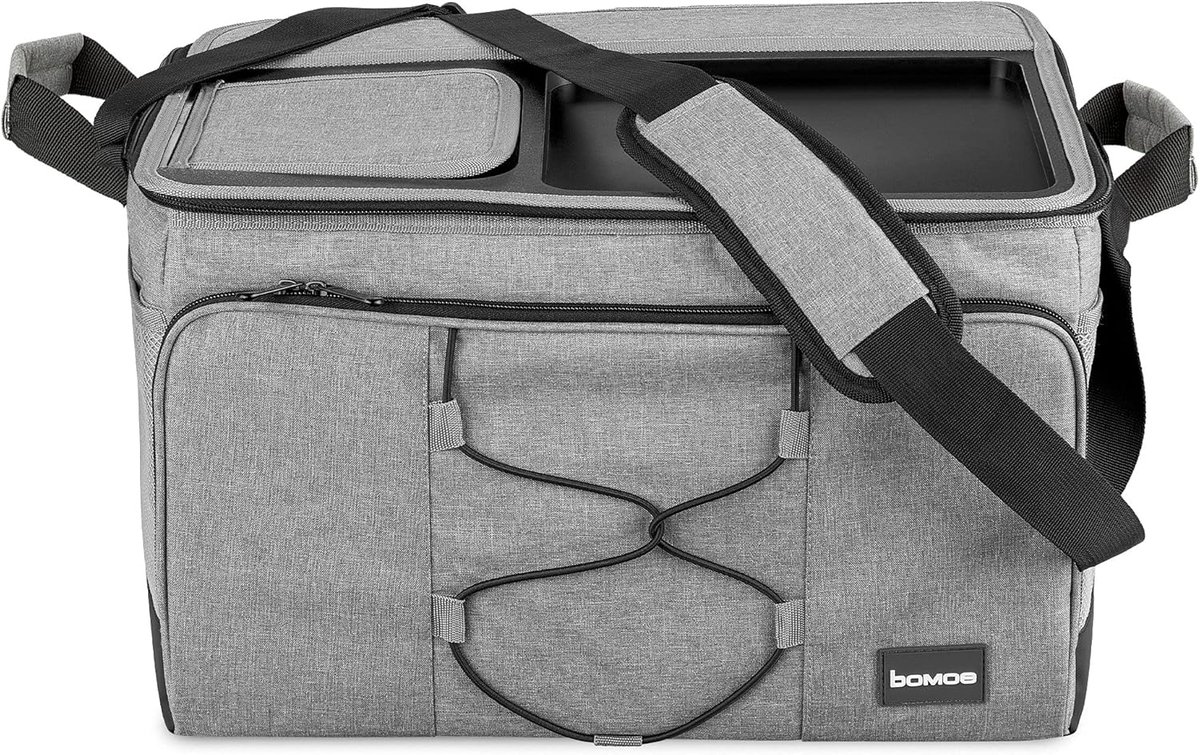 SnelShoppen - Opvouwbare Koeltas Koelbox Picknicktas met Dienblad Isolatie 20 Liter Voor Feest, Camping, Tuin, Kinderen, Outdoor Activiteiten