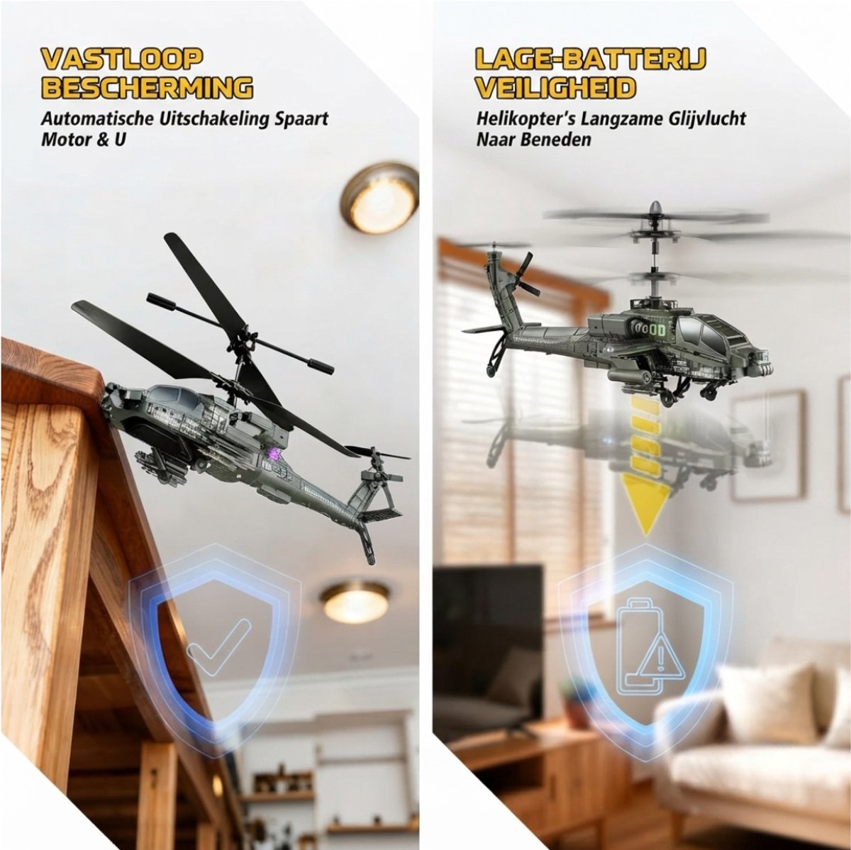 SP® Rc Helicopter - Rc Helicopter voor Buiten - Bestuurbare Helikopter - Groen - 29cm x 10cm x 12cm — cadeau in Spellen & Speelgoed - foto 7