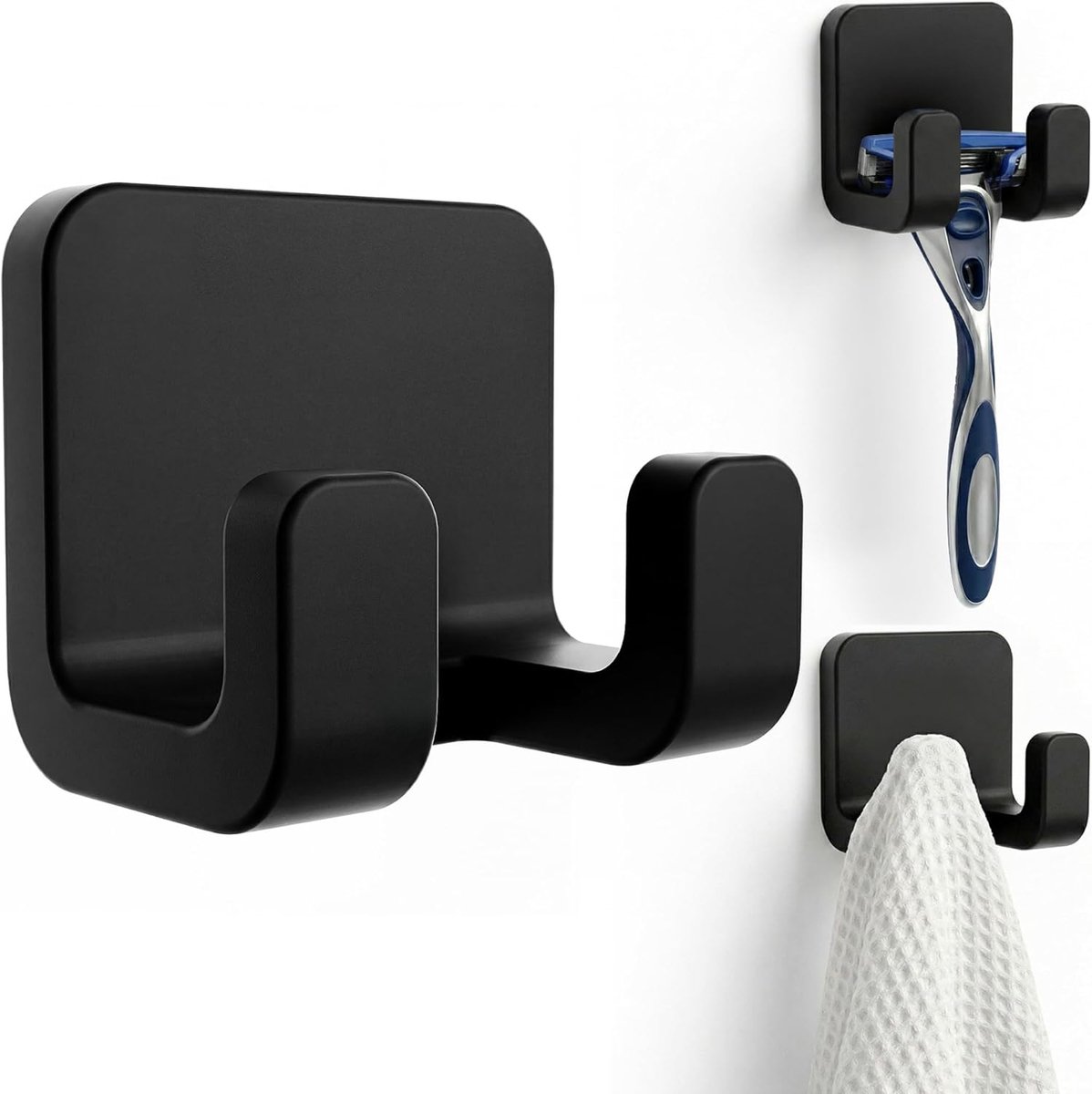 Scheermes Houder Douche Silicone – Zelfklevend Zonder Boren – Roestvrij & Waterbestendig – Voor Handmatig, Elektrisch en Wegwerp Scheermes – Badkamer Organizer