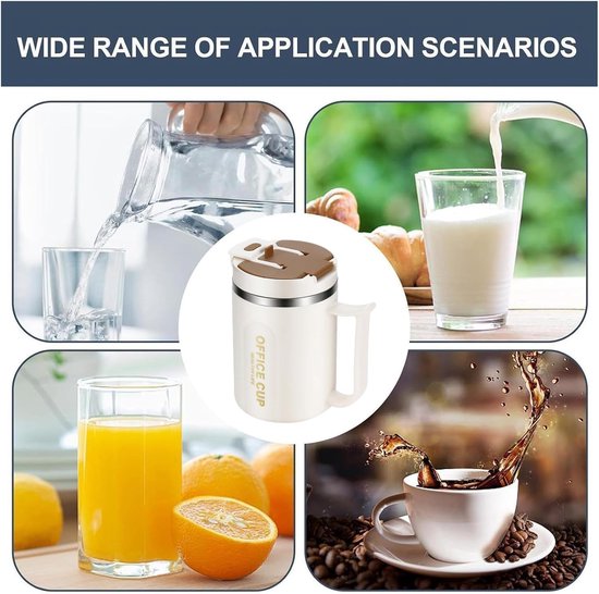 Thermosbeker met Handvat - Reismok RVS - Warme Dranken Meenemen - Dubbelwandig Geïsoleerd - 500ml - Koffie — afbeelding 5
