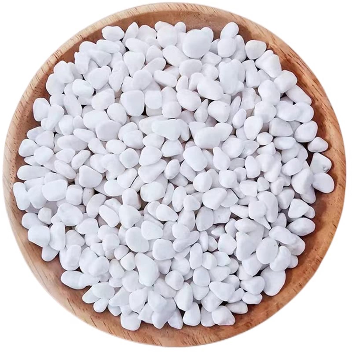Decoratieve stenen klein wit grind natuurlijke witte kiezelstenen voor het vullen van vazen, bloempotten, aquaria, tuin