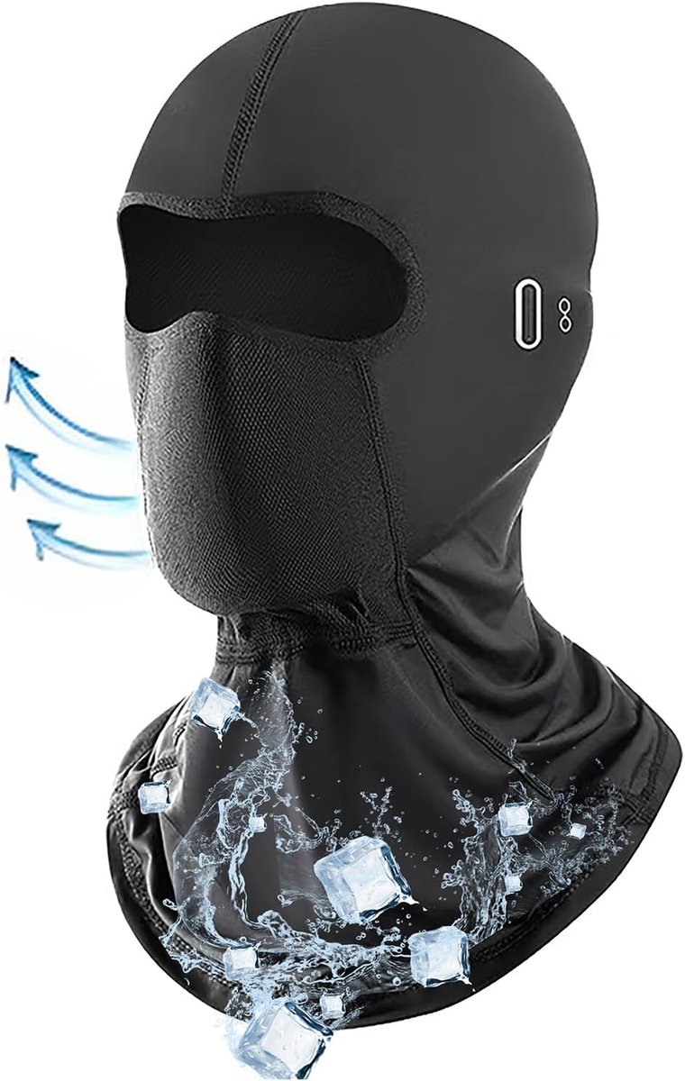 Bivakmuts voor Heren en Dames, Koelende Stormmasker Ademend Balaclava met Brilgaten voor Outdoor Sporten Fietsen, Motorrijden, Fietsen