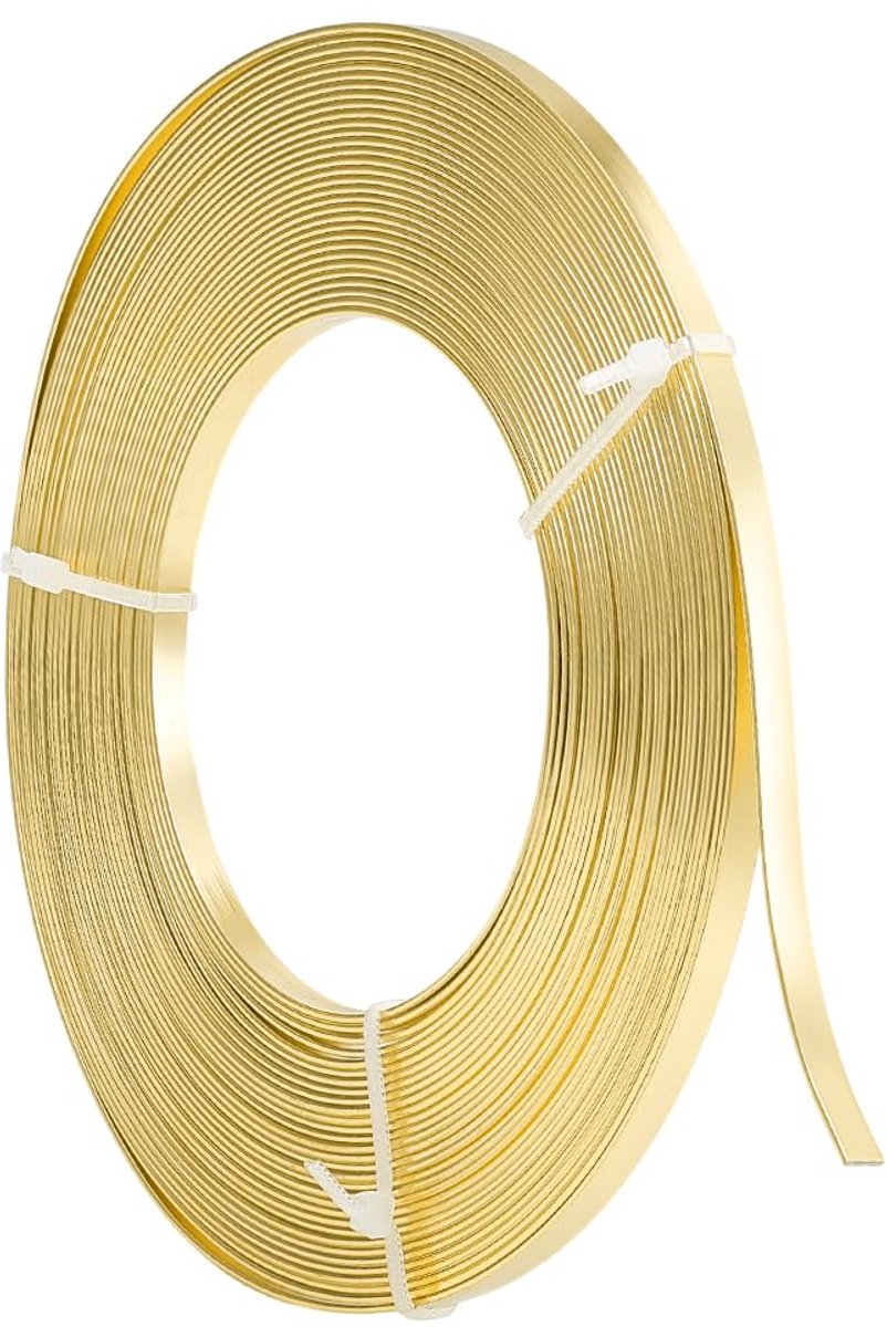 Draad, 10 m, 5 mm breed, voor sieraden, zacht ijzerdraad, creatief, voor bril, sculptuur, frame, sieraden maken, goud