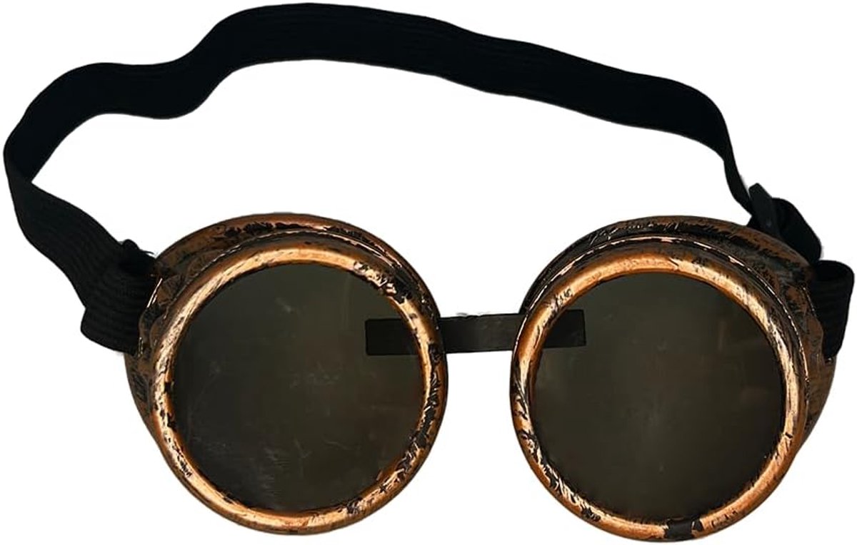 Steampunk bril voor heren en dames, retro zonnebril voor steampunk-outfit, cyberpunk Burning Man, carnaval, Halloween, accessoires voor feest, accessoire voor festival en carnavalskostuum