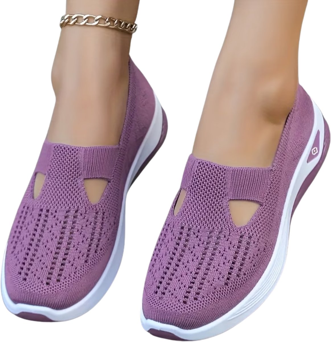 Currero Schoenen Dames Sneakers Comfortabel Slippers Casual Volwassenen 43 Paars
