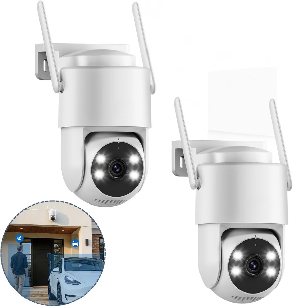 ApexArte® Camerabewaking - Beveiligingscamera Draadloos Buiten - Bewakingscamera