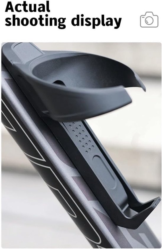 Fiets Bidonhouder - Fleshouder Fiets - Veilig Fietsen - Met AirTag Slot - 18.3 cm - Zwart — afbeelding 4
