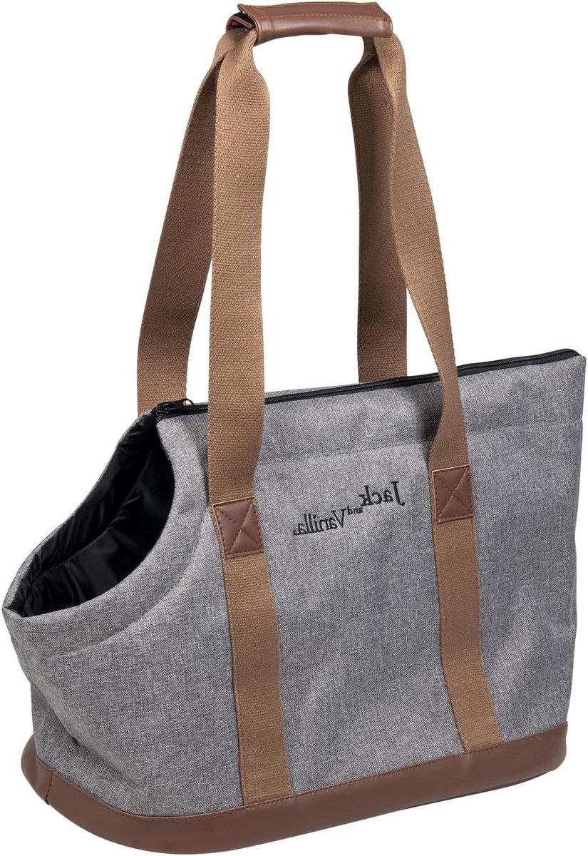 Draagtas Huisdier - Reistas Kat - Comfortabel Vervoer - Optimale Ventilatie - 41x21x31cm - Grijs Bruin