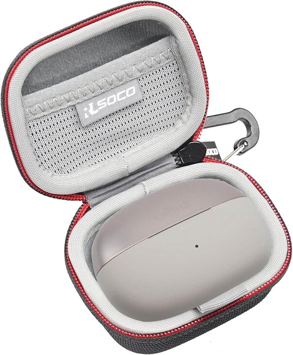 Case Cover voor Open Ear Earbuds - Bescherming, Stijl en Comfort voor Draadloze Oordopjes (Zwart)
