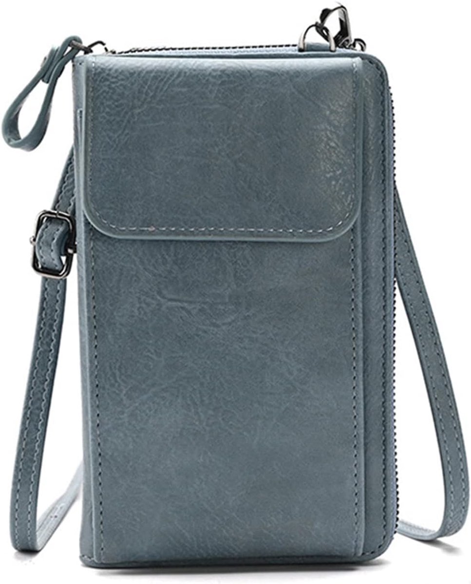SnelShoppen - Dames Schoudertas van PU-leer, Mobiele Telefoontas met Portemonnee en Kaartvakken, Crossbody Tas voor Feest, Uitgaan, Dagelijks Gebruik,