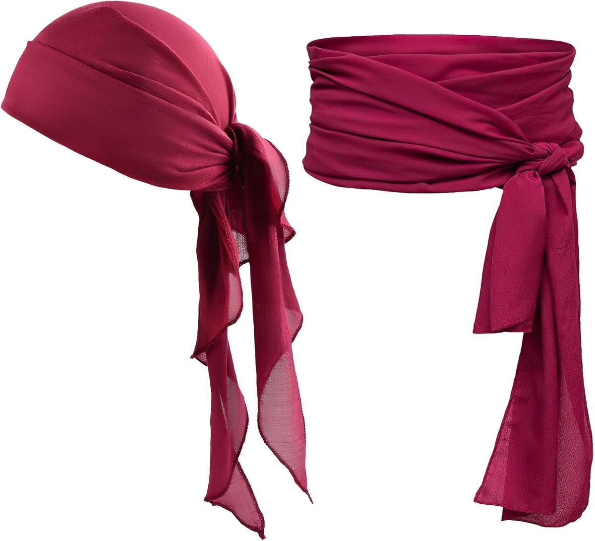 Piratenkostuum Accessoires voor Halloween en Carnaval - Sjaal, Bandana, Haarband en Hoofddoek voor Piratenfeest en Themapartijen
