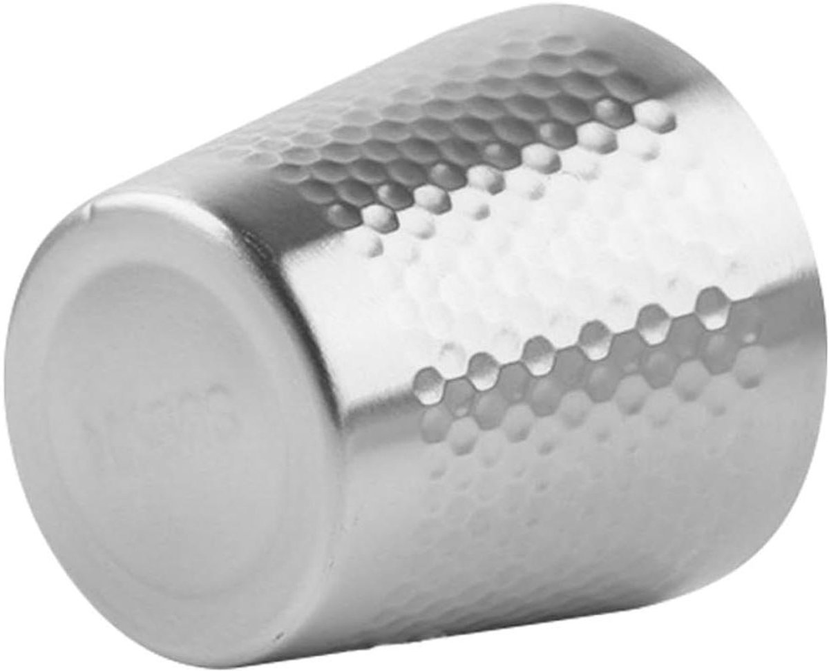 Scheerkom Mannen - Scheerschuim Kom - Persoonlijke Verzorging - Stabiele Ronde Voet - 7 cm Hoog - Zilver