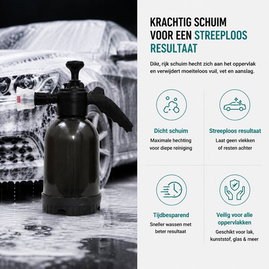 Druk spuit TSW - Handpomp - Foam gun - Snow foam - Druk spuit auto - Foamer auto - Auto foamer - Schuimsproeier - Auto spuit - Foam cannon auto - Foam sproeier - Snow Foam Sprayer - Schuimpistool auto 2L - Drukspuit fiets/motor van Merkloos	 — afbeelding 4