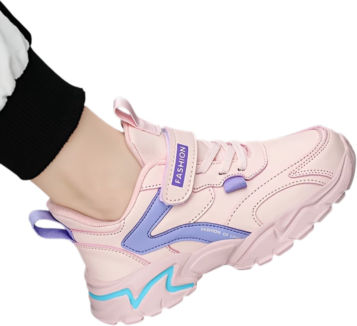 Currero Schoenen Meisjes Sneakers Comfortabel Wandelschoenen Casual Kinder Schoenen 33 Roze