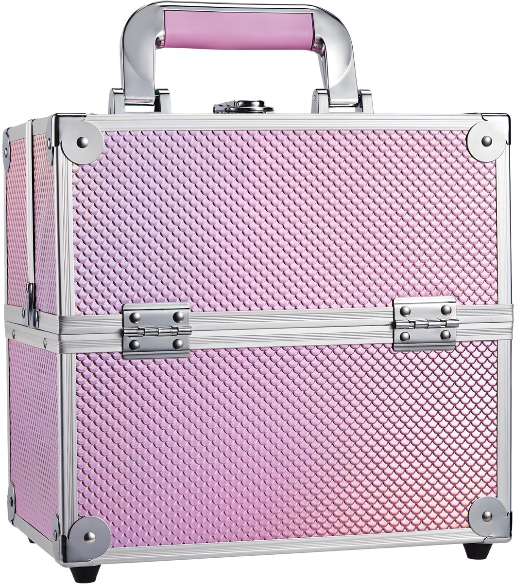 Luxe Make-up Organizer Koffer - 4 Uitschuifbare Lades - Verstelbare Vakken - Afsluitbaar