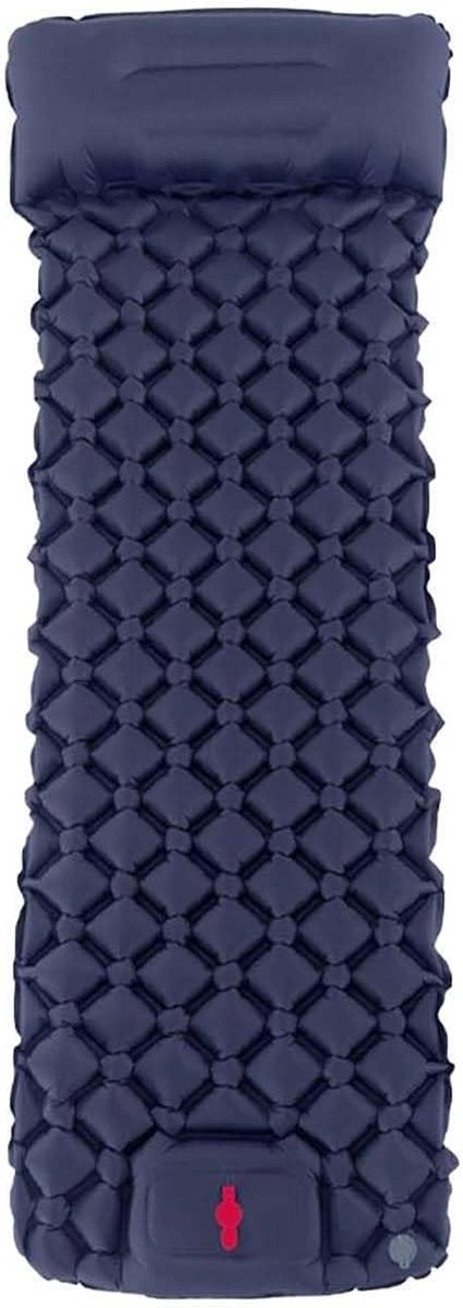 Kampeerluchtbed - Opblaasmatras - Auto Kamperen - Ingebouwde Voetpomp - Compact - Blauw