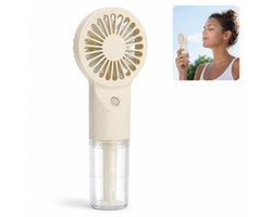 Mistventilator Handventilator met Water 4 Standen - Beige - Ventilator met sproeifunctie - Stille…