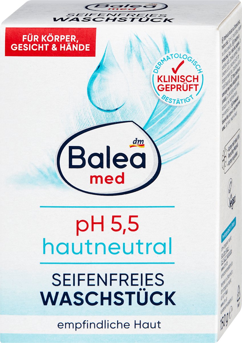 Balea MED Zeepvrij Wasstuk pH 5,5 – 150 g