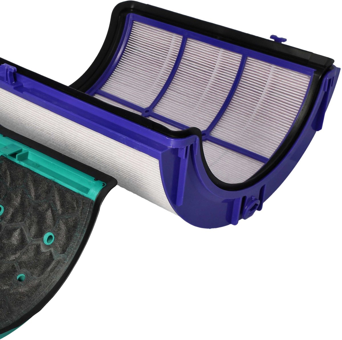 vhbw 2-delige filterset compatibel met Dyson Hot + Cool Formaldehyde HP09 luchtreiniger - HEPA-filter, actief koolstoffilter