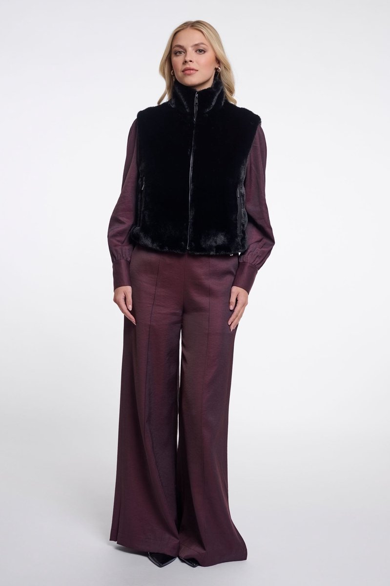 Rino & Pelle Jassen - Nikki short waistcoat - Zwart