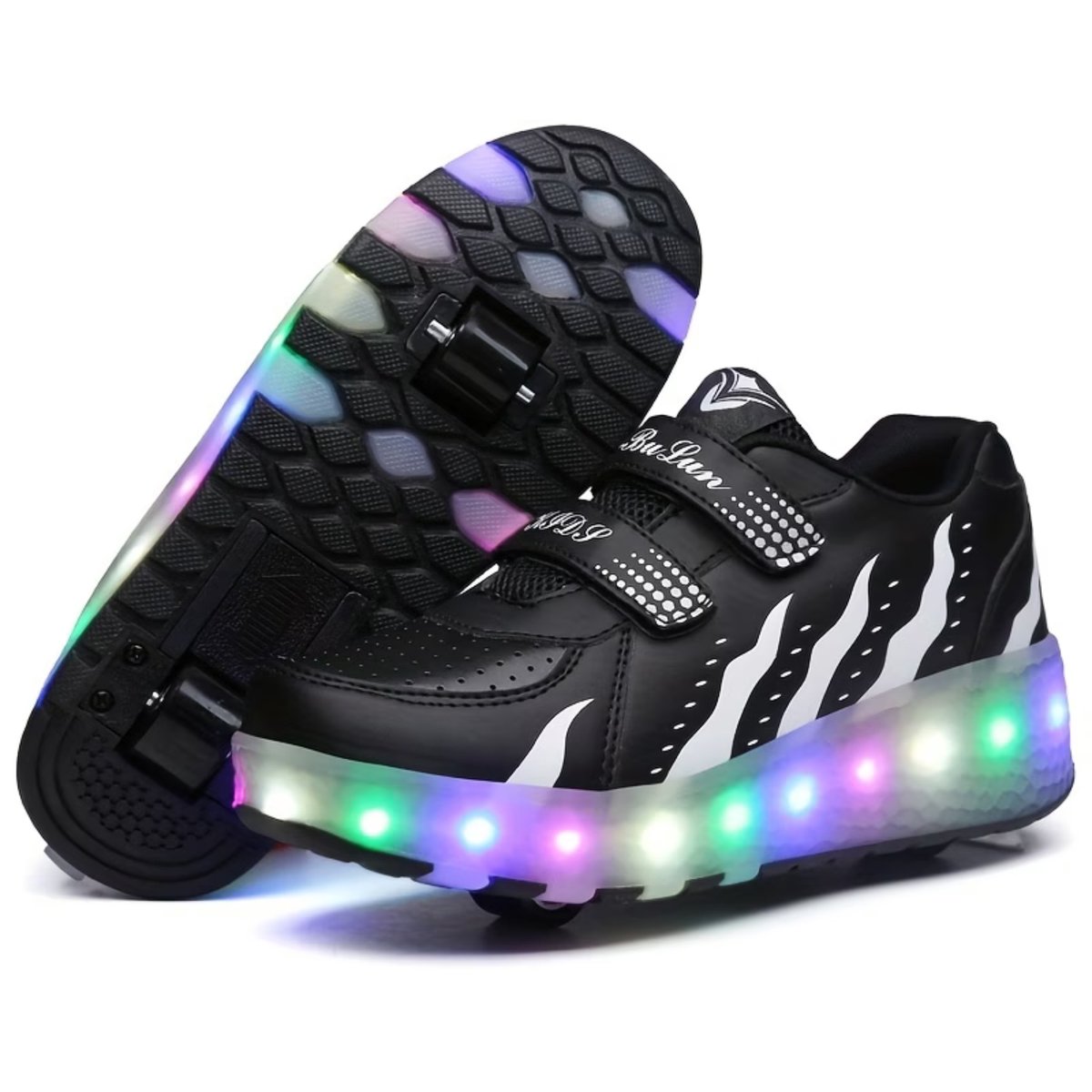 Currero Schoenen Meisjes Met Licht Sneakers Comfortabel Wandelschoenen Casual Kinder Schoenen 30.5 Grafiet Kleur