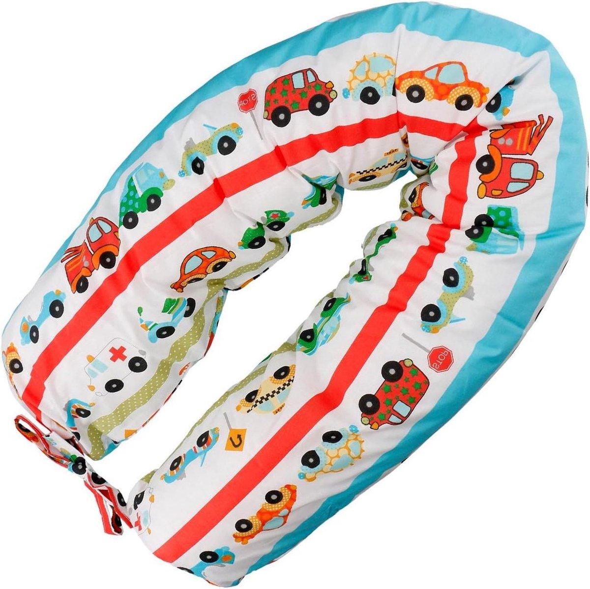Baby Comfort Kussen - Zwangerschapskussen Borstvoedingskussen - Veilig Slapen - Handgemaakt Ontwerp - 140 cm - Wit
