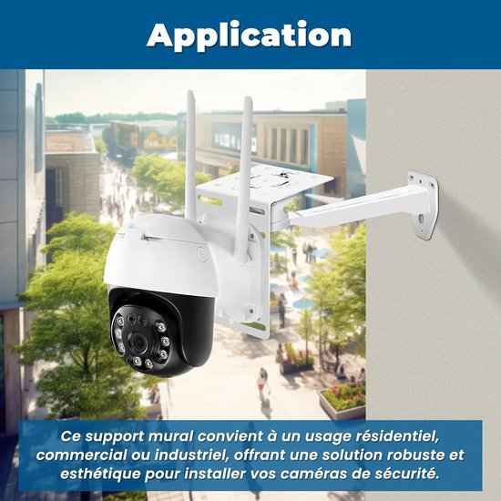 Camera Beugel Muur - 30 cm - Universele Wandbeugel - Metalen Verlengarm - Beveiligingscamera Universeel - Dome Camera Beugel - Ophangsysteem - Camerasteun - Beveiliging — afbeelding 3